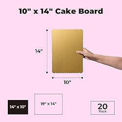 Fit Meal Prep [20 Pack 14x10 Cake Board Rectangle