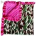 Soft and Cozy Large Minky blanket - Camo with Satin Trim