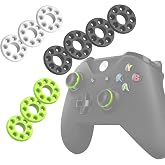 Bshirmay 10 PCS Precision Rings Kit for PlayStation 5, PlayStation 4 | for PS4, PS5, PS5 Pro, Xbox One, Series X|S, Xbox 360, Switch Pro Scuf Aim Assist Motion Control Rings Black, White, Green