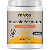 MYOS Canine Muscle Formula - All-Natural Muscle Building Supplement - Helps Reduce Muscle Loss in Dogs Due to Normal Aging an