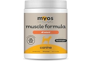 MYOS Canine Muscle Formula - All-Natural Muscle Building Supplement - Helps Reduce Muscle Loss in Dogs Due to Normal Aging and Improves Recovery from Injury or Surgery