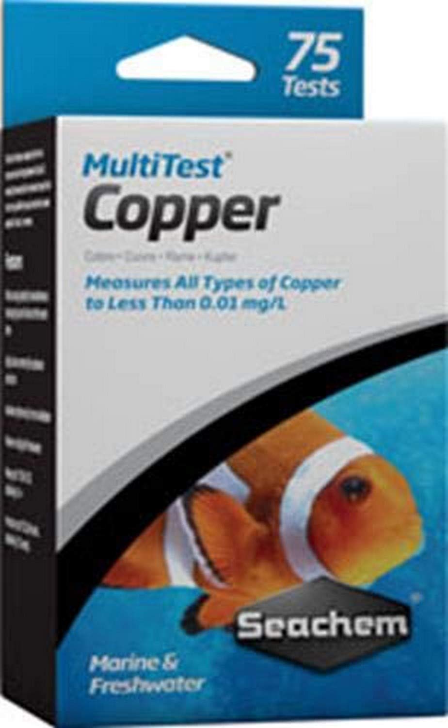 Seachem MultiTest Copper Test Kit, 75 tests