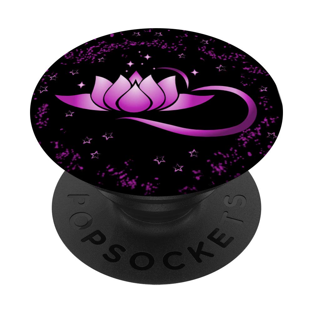 Yoga Lotus Meditation Flower Namaste Yogi Esoteric PopSockets Swappable PopGrip