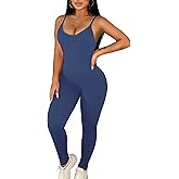 Workout Jumpsuits for Women Gym Clothes Bodycon Jumpsuit One Piece Bodysuit Outfits Romper Yoga Body Suit Tight Onesie