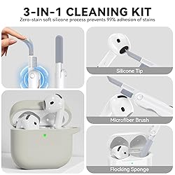for AirPods 4 Case, Soft Silicone Protective Case