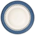Villeroy & Boch Casale Blu Pasta Plate, 11.75 in, Premium Porcelain, White/Blue