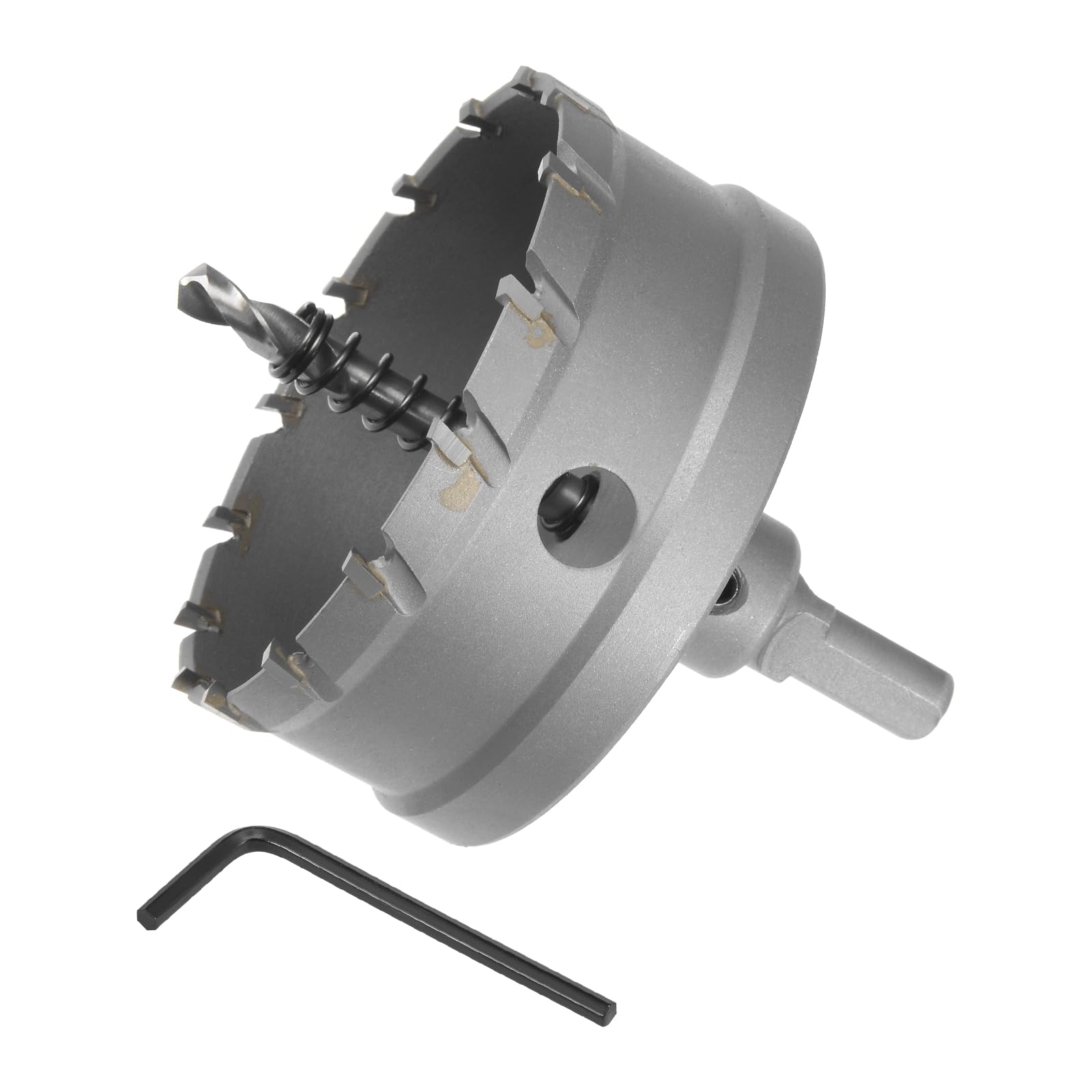 CoCud Hole Saw, 80mm Cutting Diameter, Carbide Tipped Tooth Hole Cutter Drill Bit - (Applications: for Stainless Steel Sheet Metal), 1-Piece