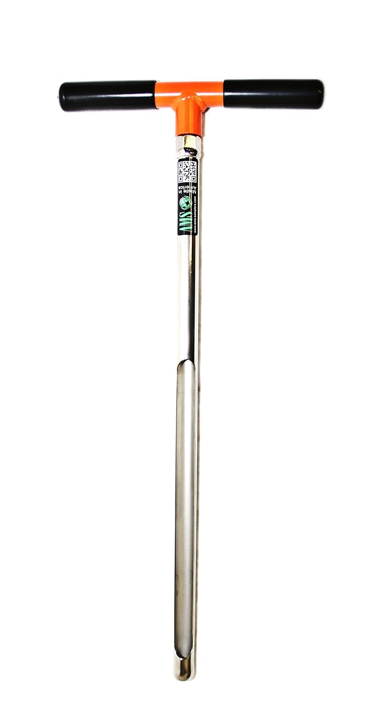 AMS 401.02 7/8" X 21" Plated Soil Probe w/Handle,