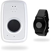 ADT - On-The-Go Mobile Medical Alert System for Seniors - GPS Capabilities, Included Waterproof Wearable Panic Button, 24/7 U.S. Based Monitoring (Black Wristband)