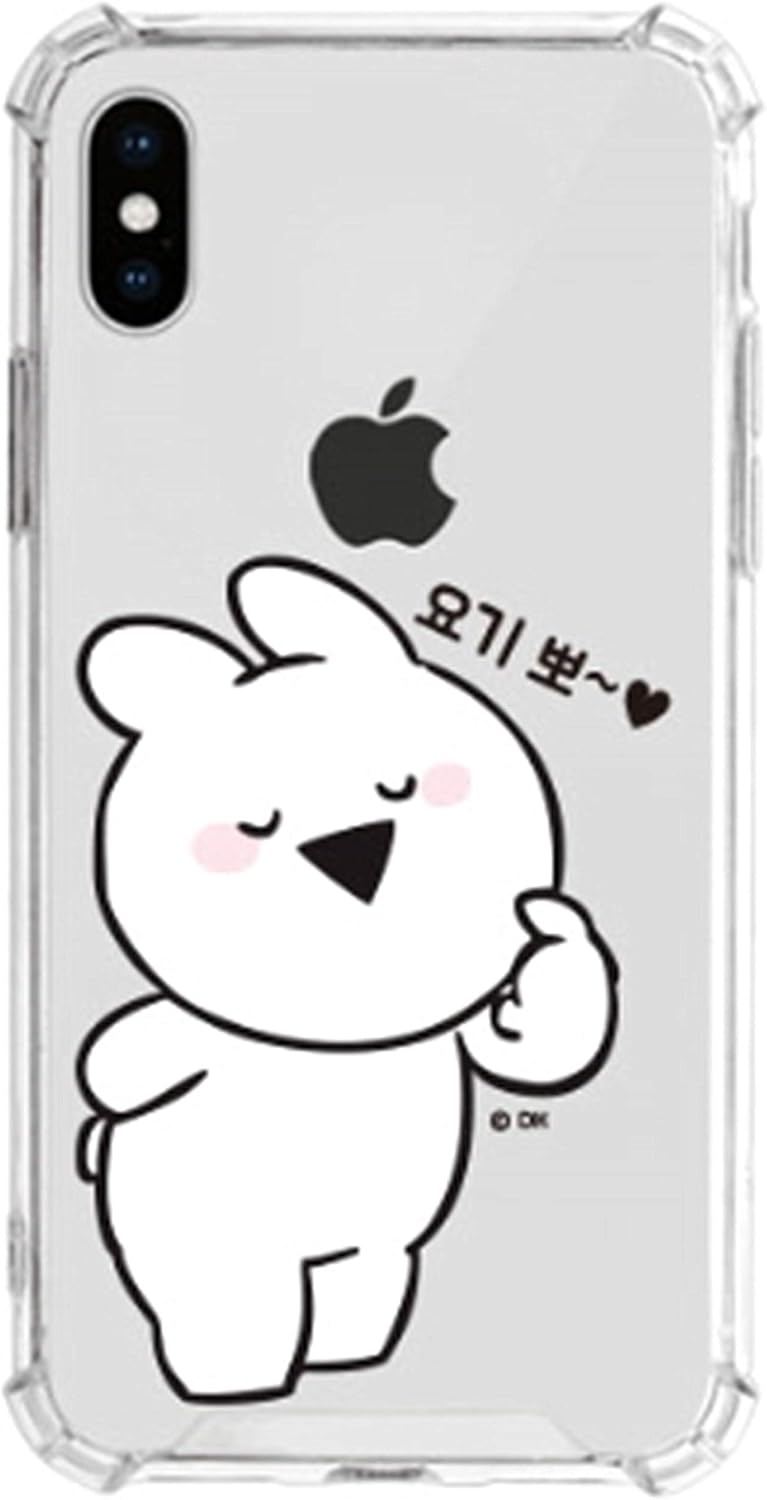 Amazon Co Jp 可愛い Kakao Talk Emoticons 韓国 Sns カカオトーク Over Action 絵文字 Cute Rabbit キュートな うさぎ キャラクター 柄 アート デザイン Iphone ケース と Galaxy ケース 対応 Tpu シリコン と ポリカーボネート 素材 ゼリー ハード