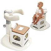 Baby Shower Stand with Seat - Foldable Toddler Shower Standing Support | Adjustable Height Soporte para Bañera de Bebé | Baby