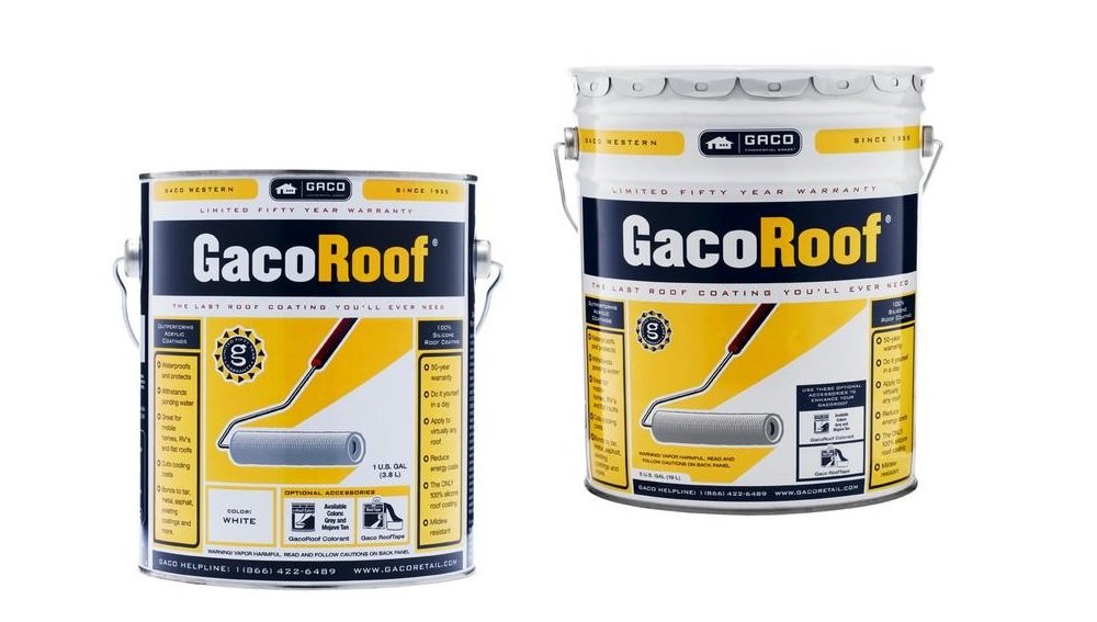 Gaco Gr1600 5g Gacoroof Silicone Roof Coating Deck Waterproof