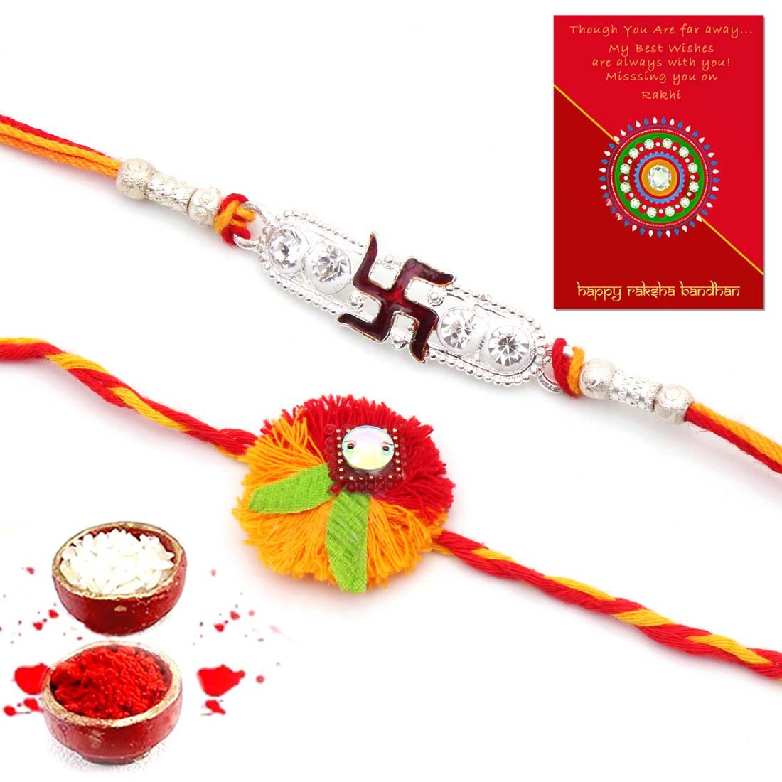 Buy Raksha Bandhan Rakhis Raksha Bandhan Gifts for Brother Rakhi Set