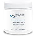 Metabolic Maintenance Vitamin Mineral Base Powder - Iron Free Multivitamin with Active B Vitamins + Chelated Minerals (312 Grams, 60 Servings)