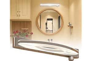 Bonlux 12V RV Vanity Light Fixture with Rotating Dimmable Switch, 16 inch Luxury Decorative Acrylic LED Bathroom Mirror Light 12V RV Wall Sconces Fixture for RV, Caravan, Marine, Boat, Motorhome, Home