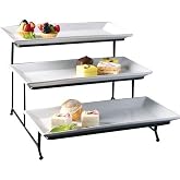Serving Tray White/Black
