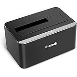 Inateck Aluminium USB 3.0 to SATA Single Bay Hard Drive Docking Station for 2.5 & 3.5 Inch SATA I/II/III HDD SSD, Support UASP and Tool Free, Black(FD1101)