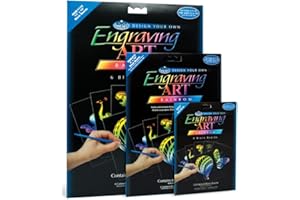 ROYAL & LANGNICKEL Royal Brush Foil Engraving Art Blank Boards, 5 by 7-Inch, Rainbow, 6-Pack
