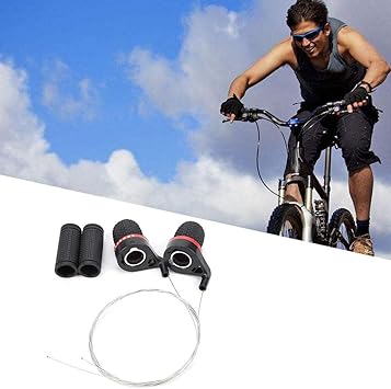 Amazon シマノシフトレバー インナーケーブル 付き 自転車 Mtb スピードシフトレバーセット マウンテンバイク シフターディレイラーハンドル ツイストグリップ シフト トランスミッションギヤ Tbest シフター