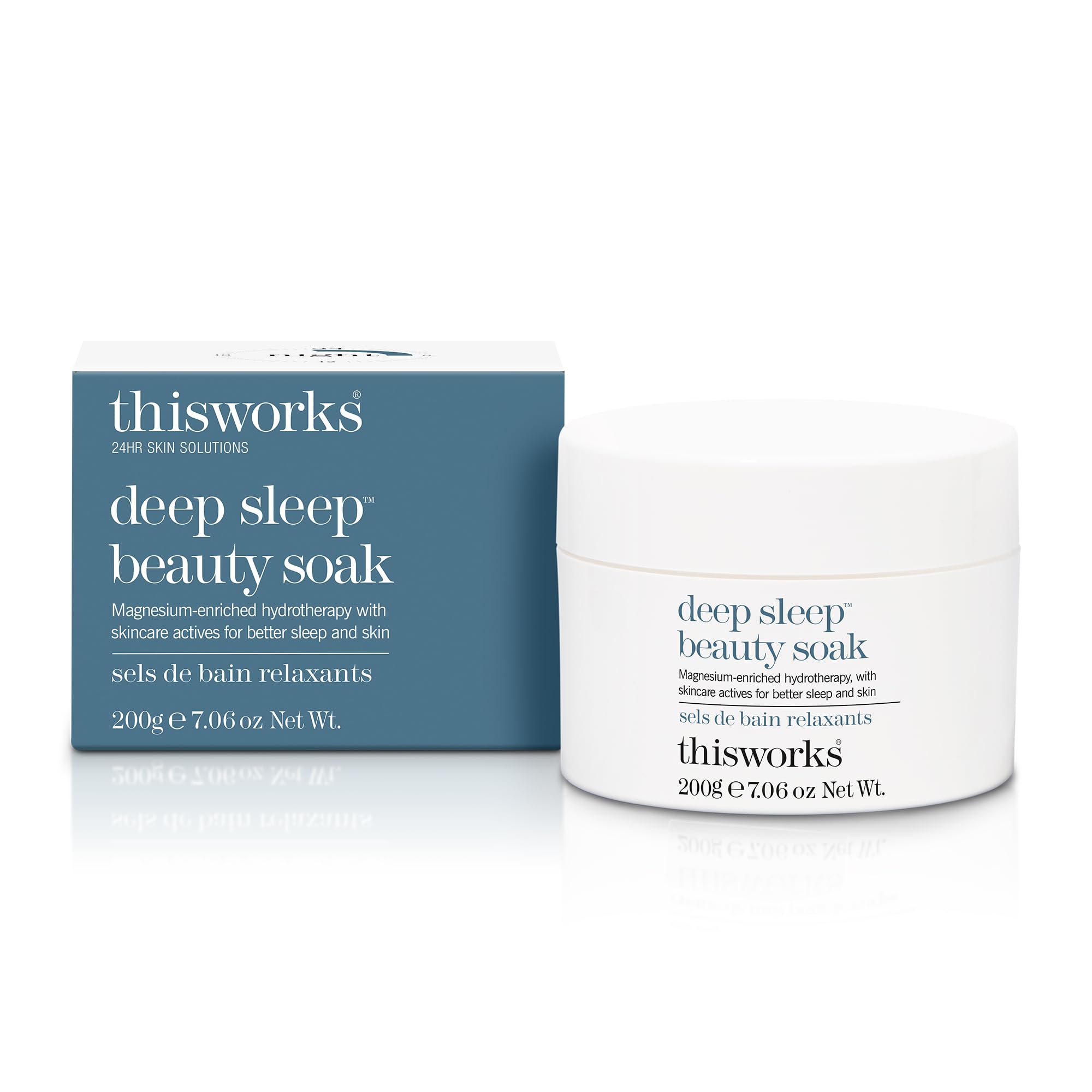 This Works Deep Sleep Bath Soak, 200 g - Luxury Bath Salts Infused with Lavender, Camomile and Vetivert Essential Oils - Relaxing Bath Salt to Unwind Before Sleep