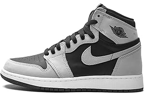 Big Kid's Jordan 1 Retro High OG Shadow 2.0" Blk/Lt Smoke Grey-Wht (575441 035)