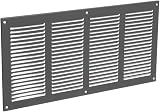 EUROPLAST 400x200mm Grey Metal Air Vent Grille with Insect Mesh 16x8" view 7