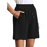 Quenteen Women's Sweat Shorts Bermuda Long Shorts Athletic Casual Loose Shorts (Available in Plus Size)