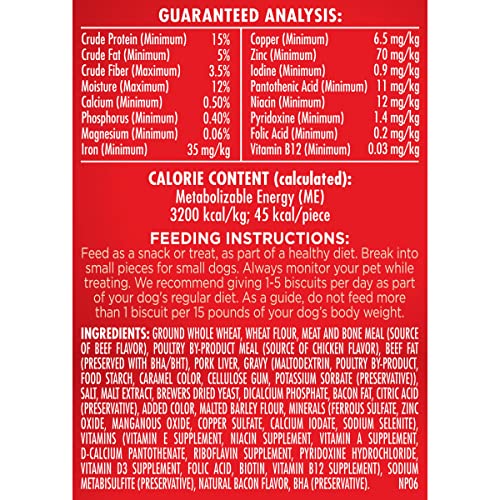 MILK-BONE GRAVY BONES DOG TREATS WITH 4 SAVORY MEAT FLAVORS COATED IN GRAVY, 7 POUND