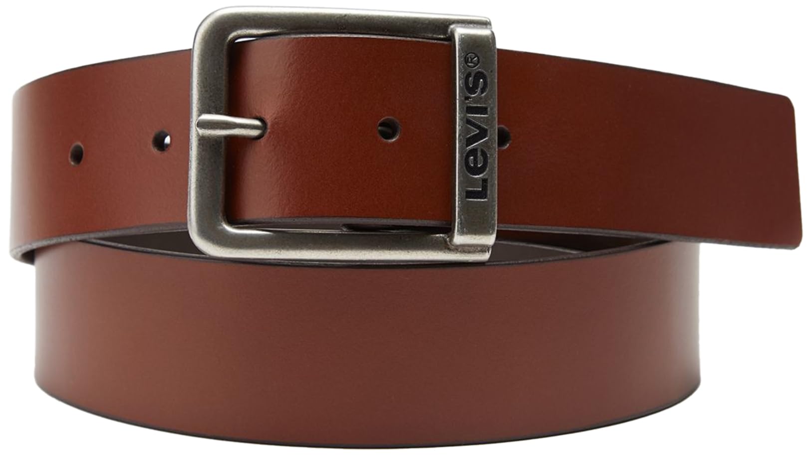 Levi's Herren Gürtel Harness Buckle aus Leder mit Logo, Braun (Brown), 95 cm