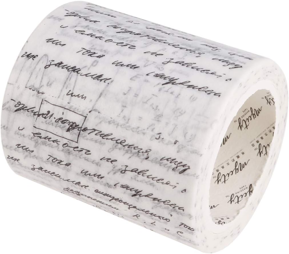 SUPVOX Vintage Washi Tape Decorative Wide Washi Masking Tape for DIY Scrapbooking Art Crafts 50mm, Picture 3, 5*800cm - Image 3
