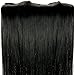 S-noilite Clip in Extensions Human Hair Double Weft 100% Remy Hair Full Head #1 Jet Black Color Straight Soft Silky Extensions for Women Gift 8pcs 10inch 110g per Package