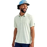 HUK Mens Pursuit Pattern Polo, Performance Short Sleeve Polo Shirt