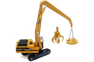 Tipmant Alloy Die-cast Vehicle Model Toy Material Handling Diecast Crane Engineering Truck Metal Durable Kids Birthday Gift Scale1:87