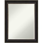 Amanti Art Bronze Wall Mirror 29x23 Trio Oil Rubbed Bronze Rectangle Bathroom Mirror for Wall Decor Living Room, Medium Tradi