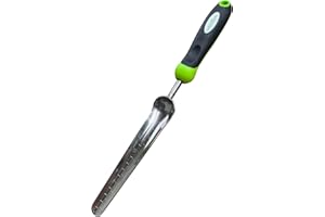 GARDEN GURU LAWN & GARDEN TOOLS Garden Guru Seed Planting Shovel Trowel Transplanter Widger – Stainless Steel – Rust Resistant - Ergonomic Handle – Perfect Hand Dibber Seedling Bulb Planter Tool for Gardening Planting Transplanting