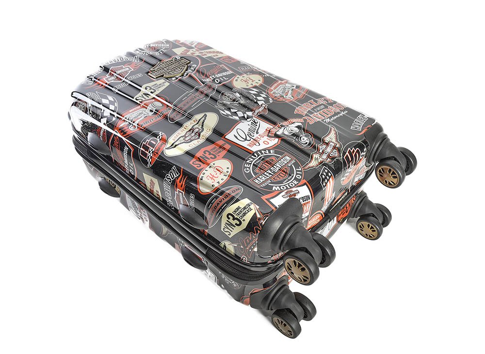 Harley Davidson 21 Inch Molded Carryon with Spinners, Multi, One Size