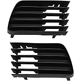 FUELHOOD Fog Light Grill for Toyota Prius 2004-2009 Front Lower Bumper Fog Light Cover Inserts No.5311347030/5311247030 Black ABS 1 Pc