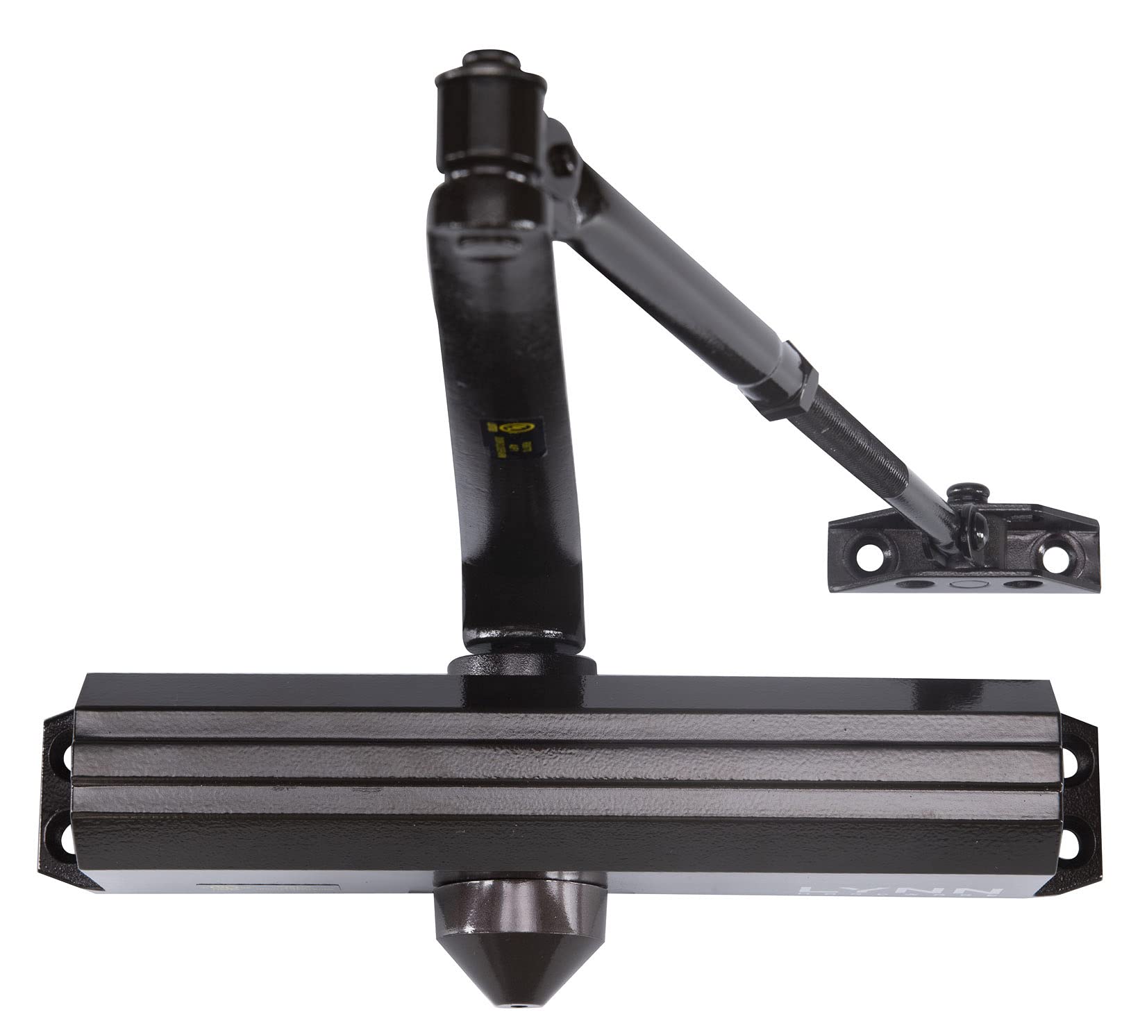Photo 1 of LYNN HARDWARE Medium/Heavy Duty Commercial Door Closer - DC7016 Surface Mounted, Grade 1- ADA & UL 3 Hour Fire Rated, Adjustable Size 1-6 for entrances & Aluminum storefronts- US10B Dark Bronze