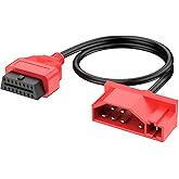 Autel 7 Pin OBD1 to 16 Pin OBD2 Diagnostic Adapter Cable for Ford | Fit for Ford Vehicles with 7Pin Port, Work with Scan Tool and Code Reader