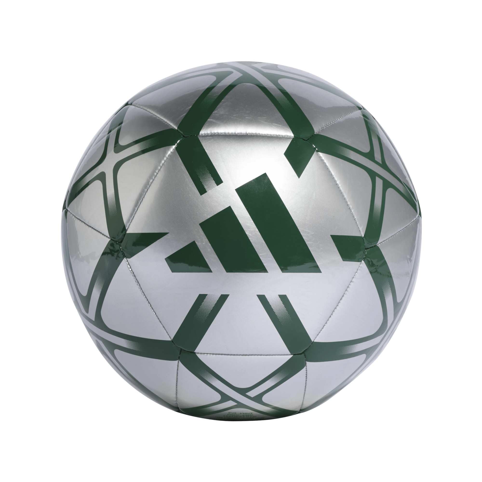 adidas Unisex Starlancer Club Ball Recreation Ball, Silver met./Dark Green, 5