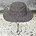 LETHMIK Outdoor Waterproof Boonie Hat Wide Brim Breathable Hunting Fishing Safari Sun Hat Grey