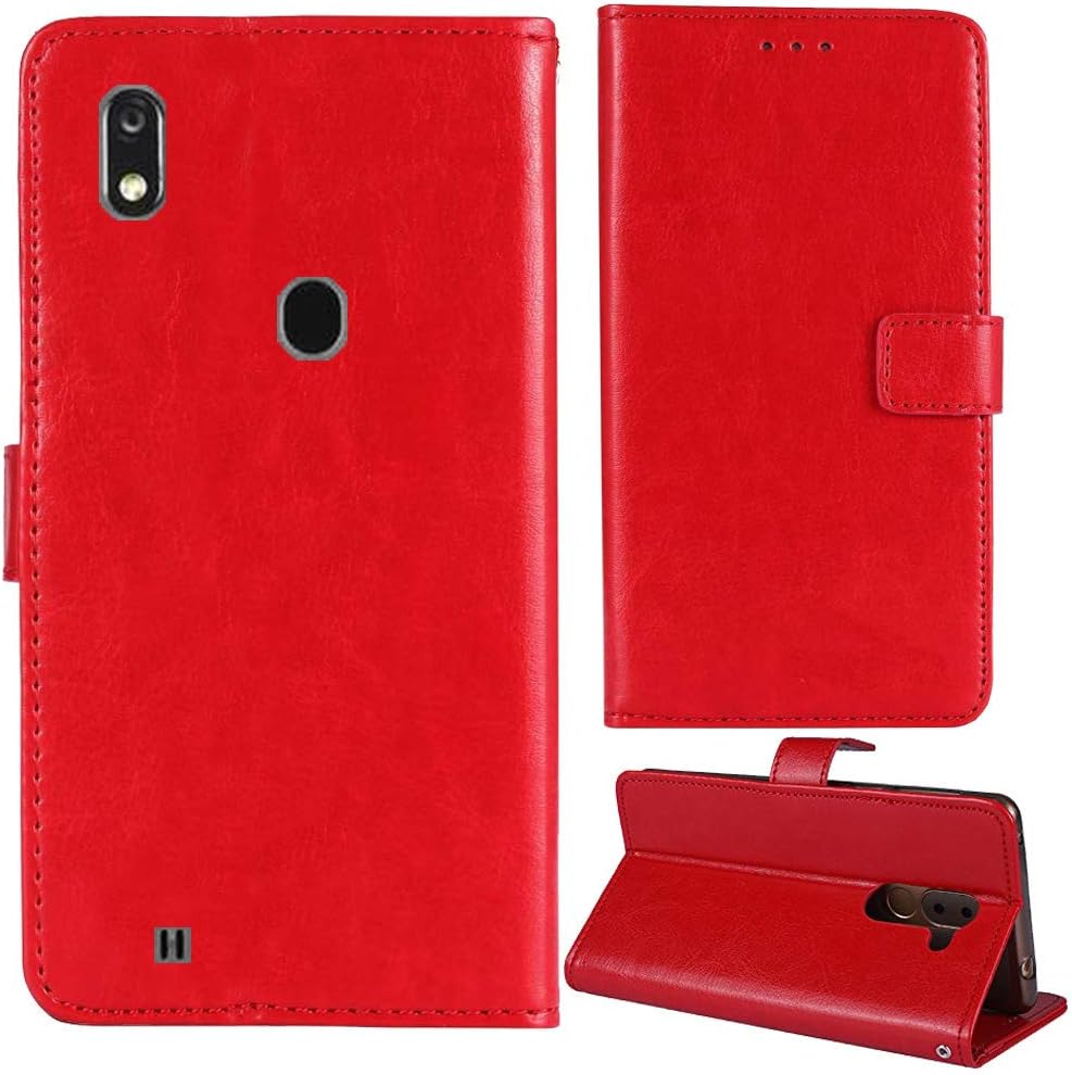 Amazon Com Lankashi Stand Premium Retro Business Flip Leather