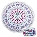 Indian Mandala Microfiber Large Round Beach Blanket with Tassels Ultra Soft Super Water Absorbent Multi-Purpose Towel 59 inch across (NO.7)