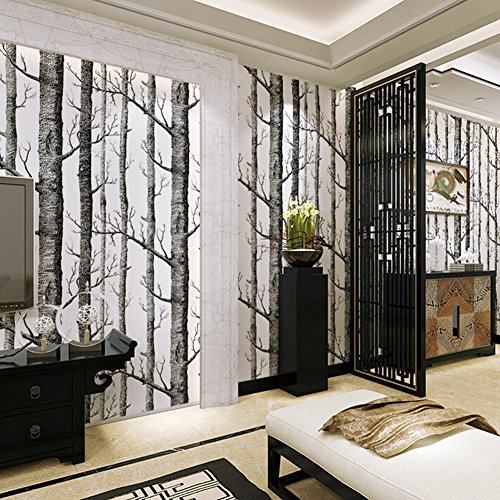 image for CXP Nordic Style Forest Non-Woven Self-Adhesive Wallpaper Simulation V
