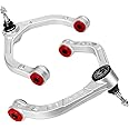 KSP 2-4" Ram 1500 Forged Upper Control Arms, Adjustable Aluminum Front UCA Fit Dodge Ram 1500 2009-2022, 2pcs One-piece Design Silver Aftermarket Control Arms With Greasable Ball Joint