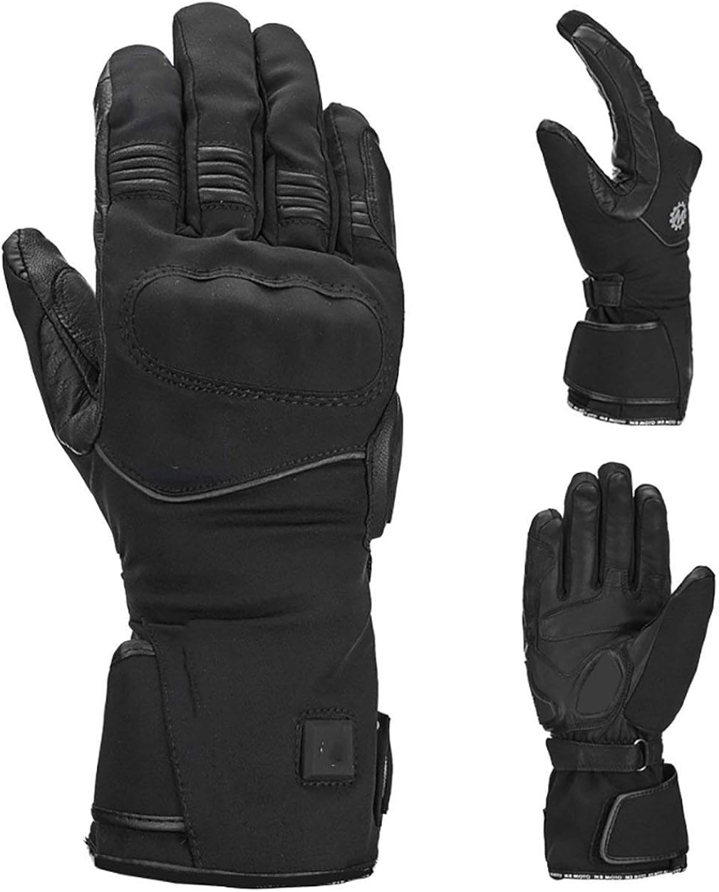 YXZQ Gloves, Electric Heated Gloves Leather Motorcycleï¼Unisex Heated Gloves, Battery Powered 