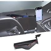 Fgtagtal Center Console Multi-Mount Phone Holder Storage Box Compatible with Chevrolet Corvette C8 2020-2025, Navigation Screen Rear Storage Tray Organizer, Telescopic Arm Holder - Style D1