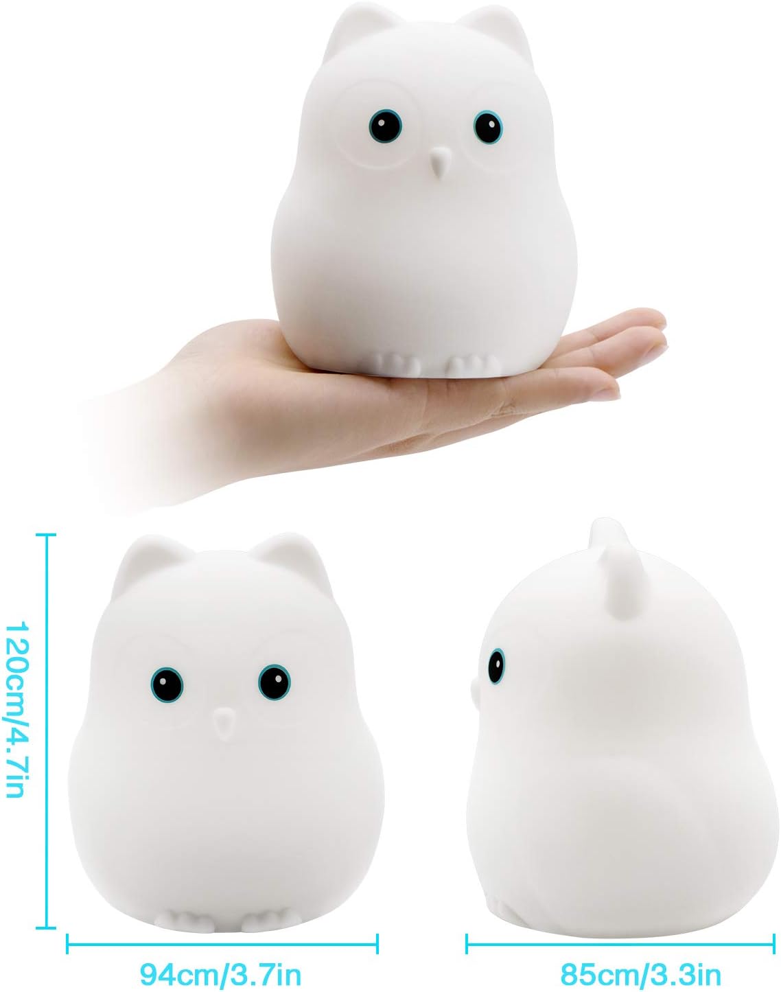 Tekemai Night Light for Kids Bedside Lamp for Children Baby Nursery Lamp for Breastfeeding Safe Break Resistant, Eye Caring - Image 4