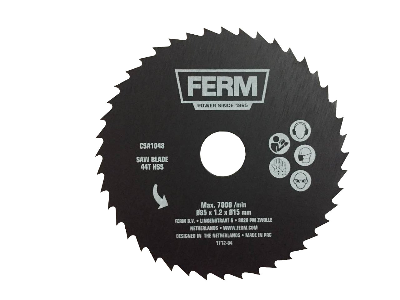 FERM Precision saw blade 44T (HSS) for CSM1043