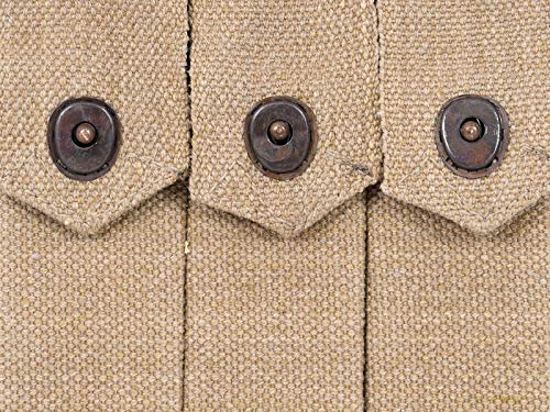 World War Replica WWII - US- Army- Thompson- SMG- 3 CELL-30 Round- Magazine- Pistol-Belt- Thompson-Pouch-Marked-U.S